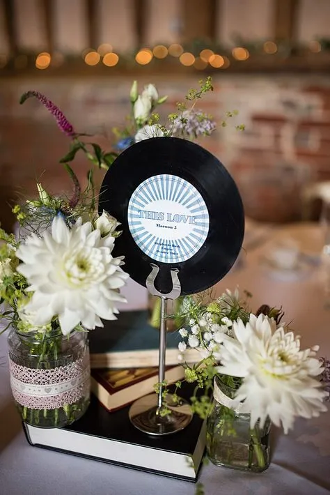 Mini Vinyl Records - Table Numbers