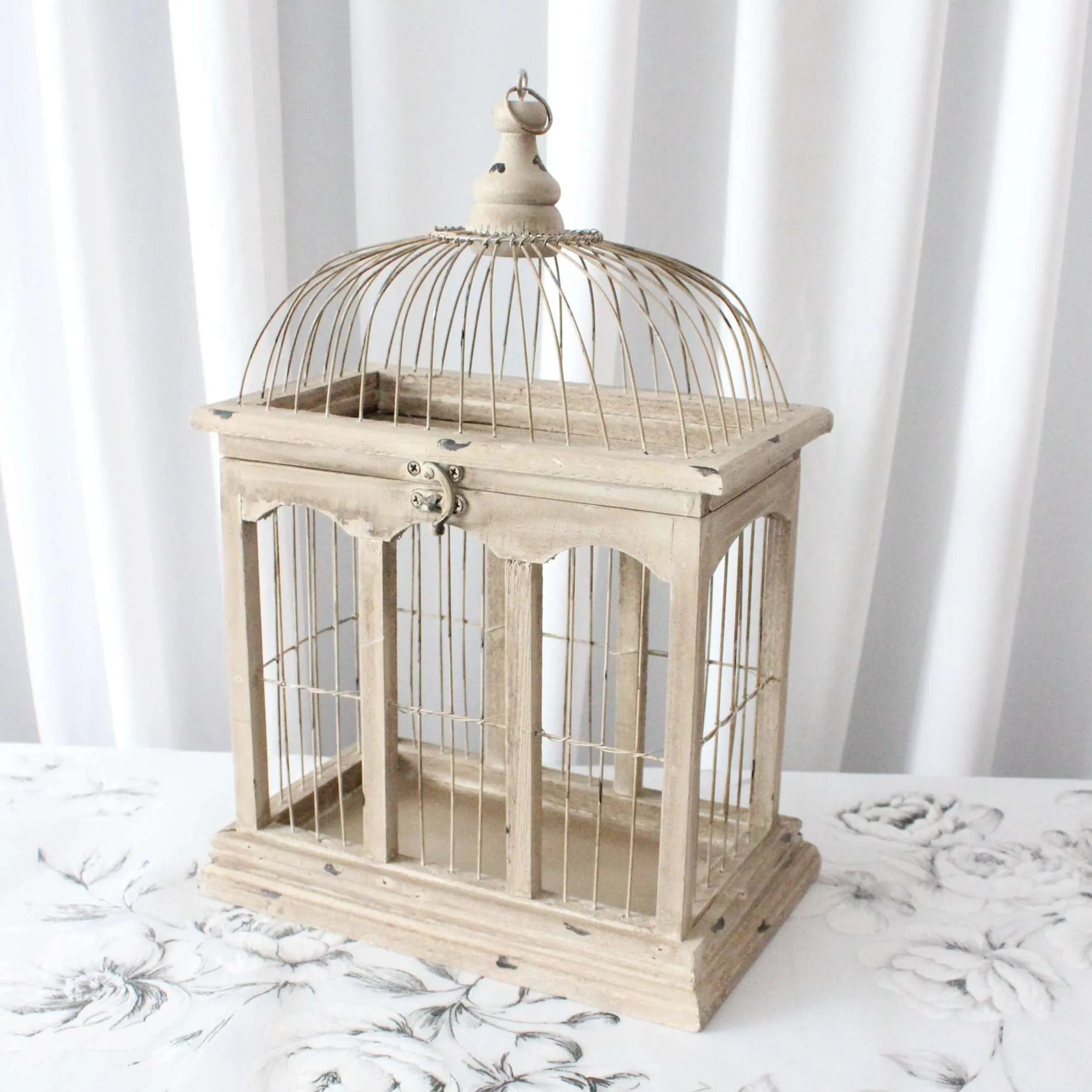 Card Box - Rustic Birdcage