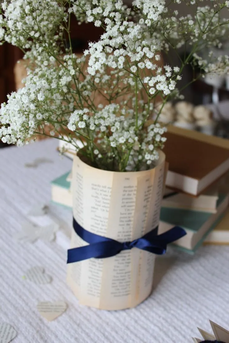 Book Page Centerpieces