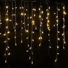 Icicle String Warm White Lights 