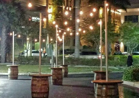 Whiskey Barrel Dance Floor Lighting