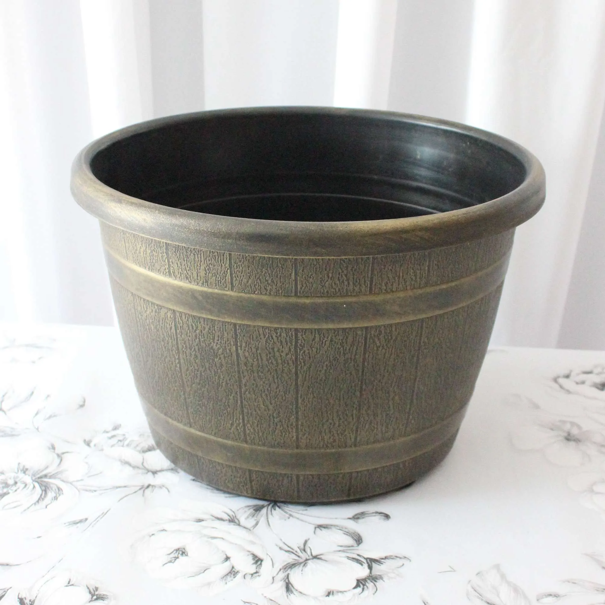 Bucket - Gold Rustic Small