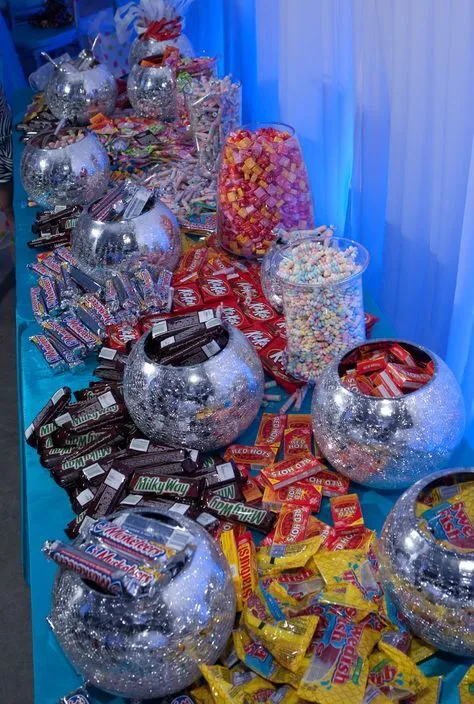 Disco Ball Candy Table