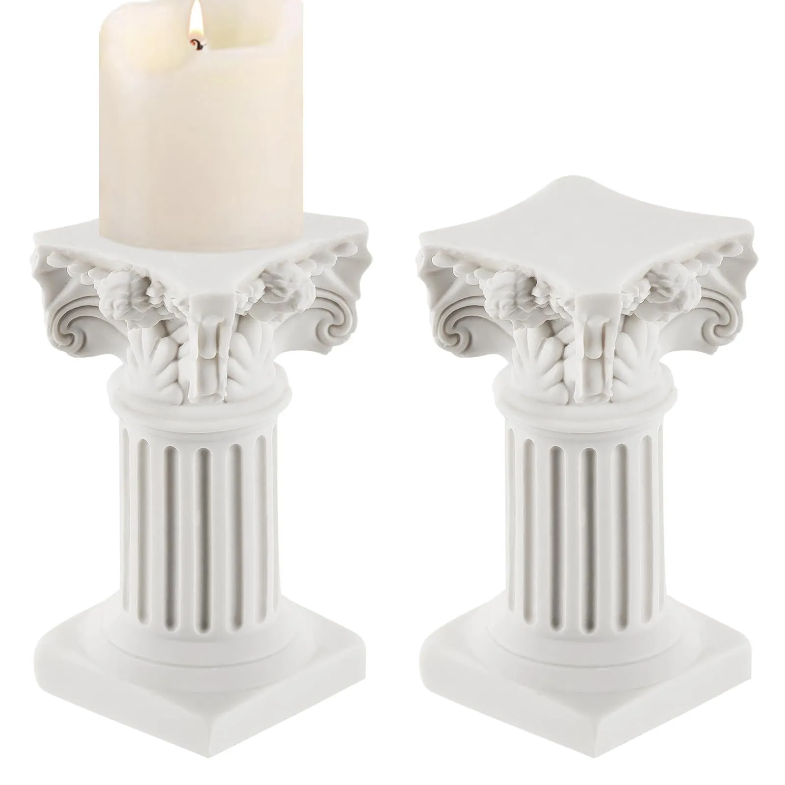 Roman Pillar Candle Holders