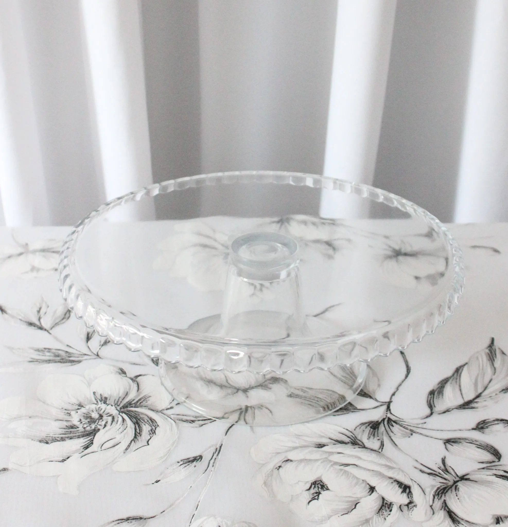 Clear Dessert Stand - Small