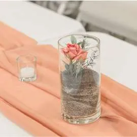 Vases filled with Sand & Artificial Flowers