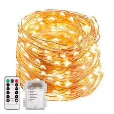 Fairy String Lights 200 LED Battery Powered -  Warm White