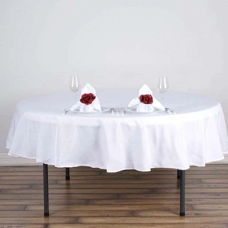 90" Standard Polyester Round Tablecloths