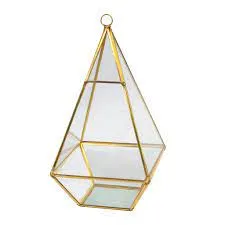 Gold Glass Terrarium 