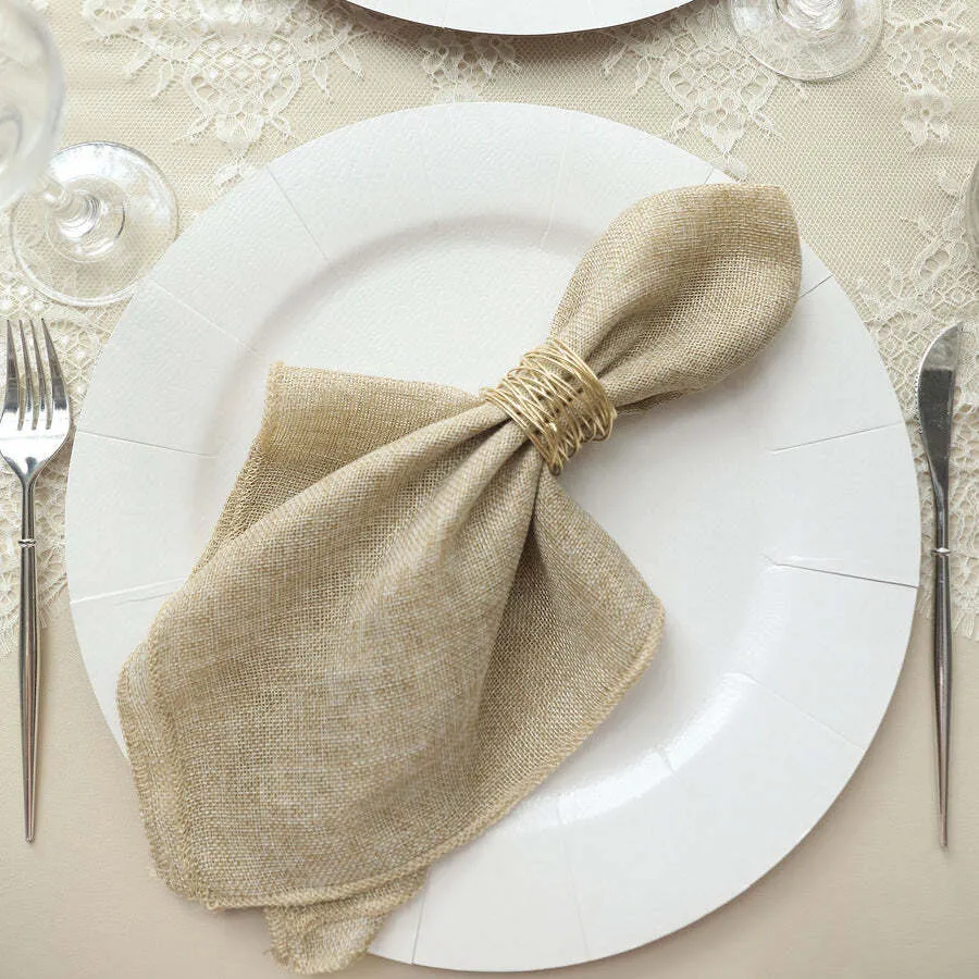 Napkins - Faux Burlap