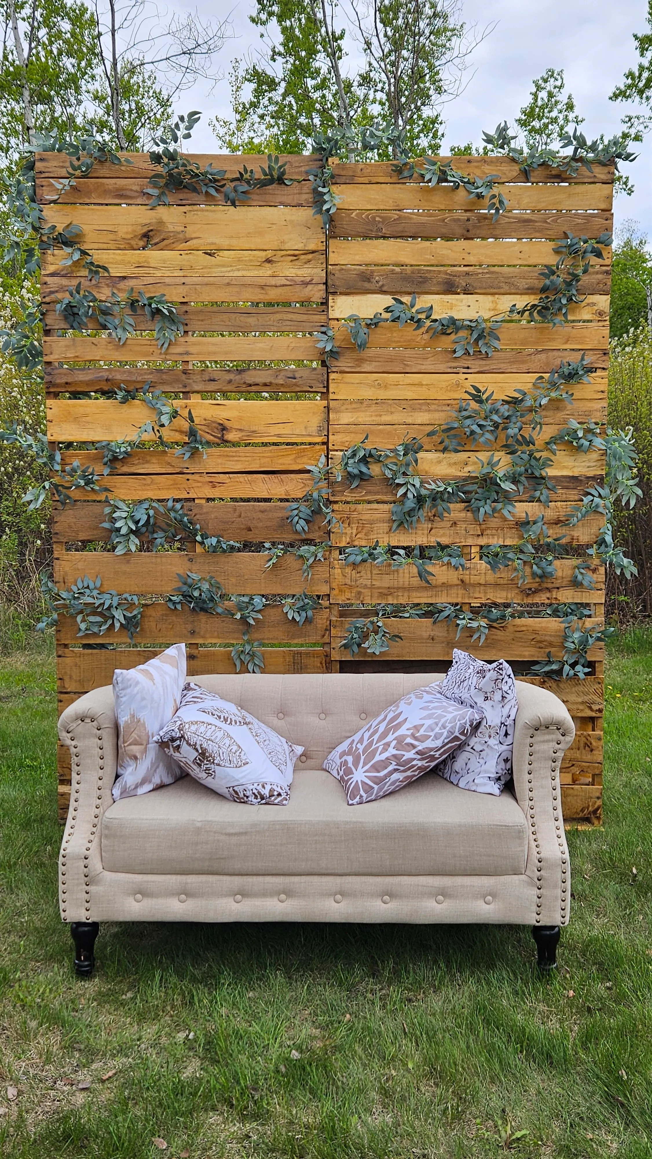 Pallet Wall Backdrop Panels