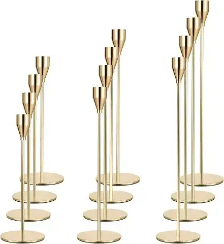 Gold Taper Candle Holders