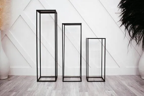 Rectangular Black Metal Stand Frame 