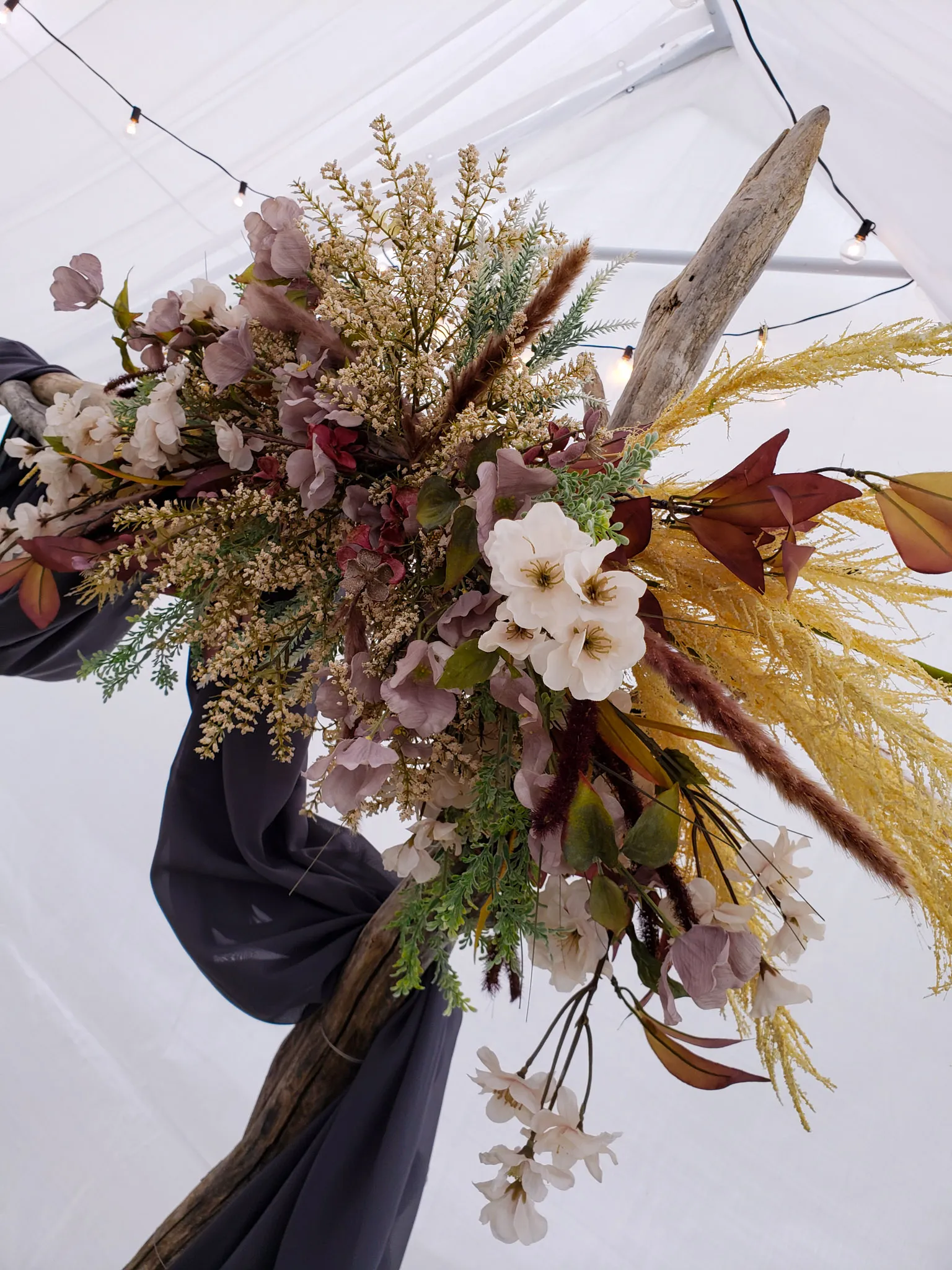 Artificial Floral Arrangements for an Arch