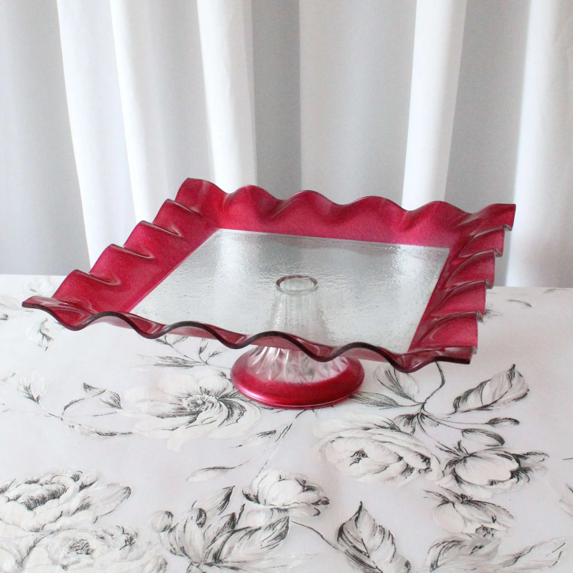 Pink Dessert/Cake Stand - Large