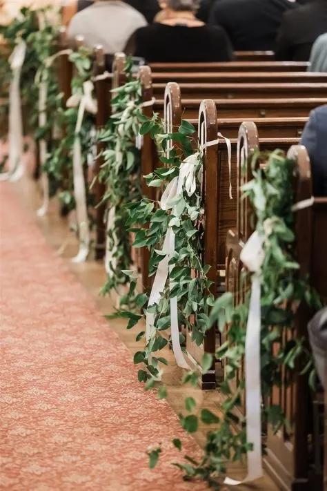 Ceremony Markers - Fabric & Greenery