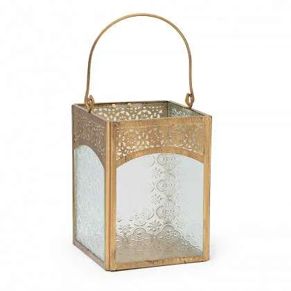 Lantern - Textured Gold