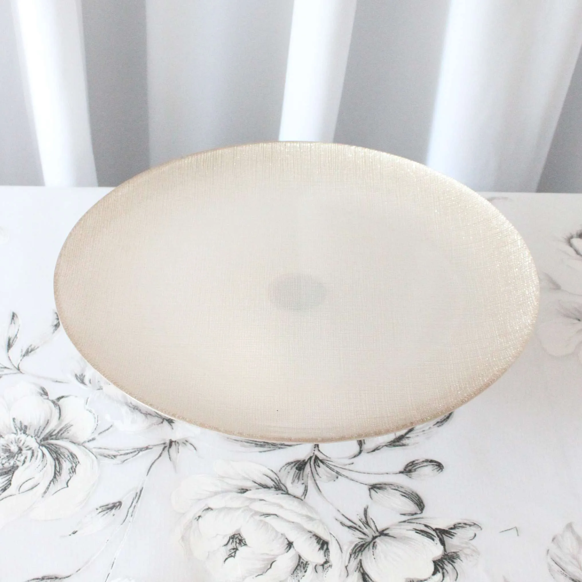 Copper and Ivory Sparkly Cake Stand