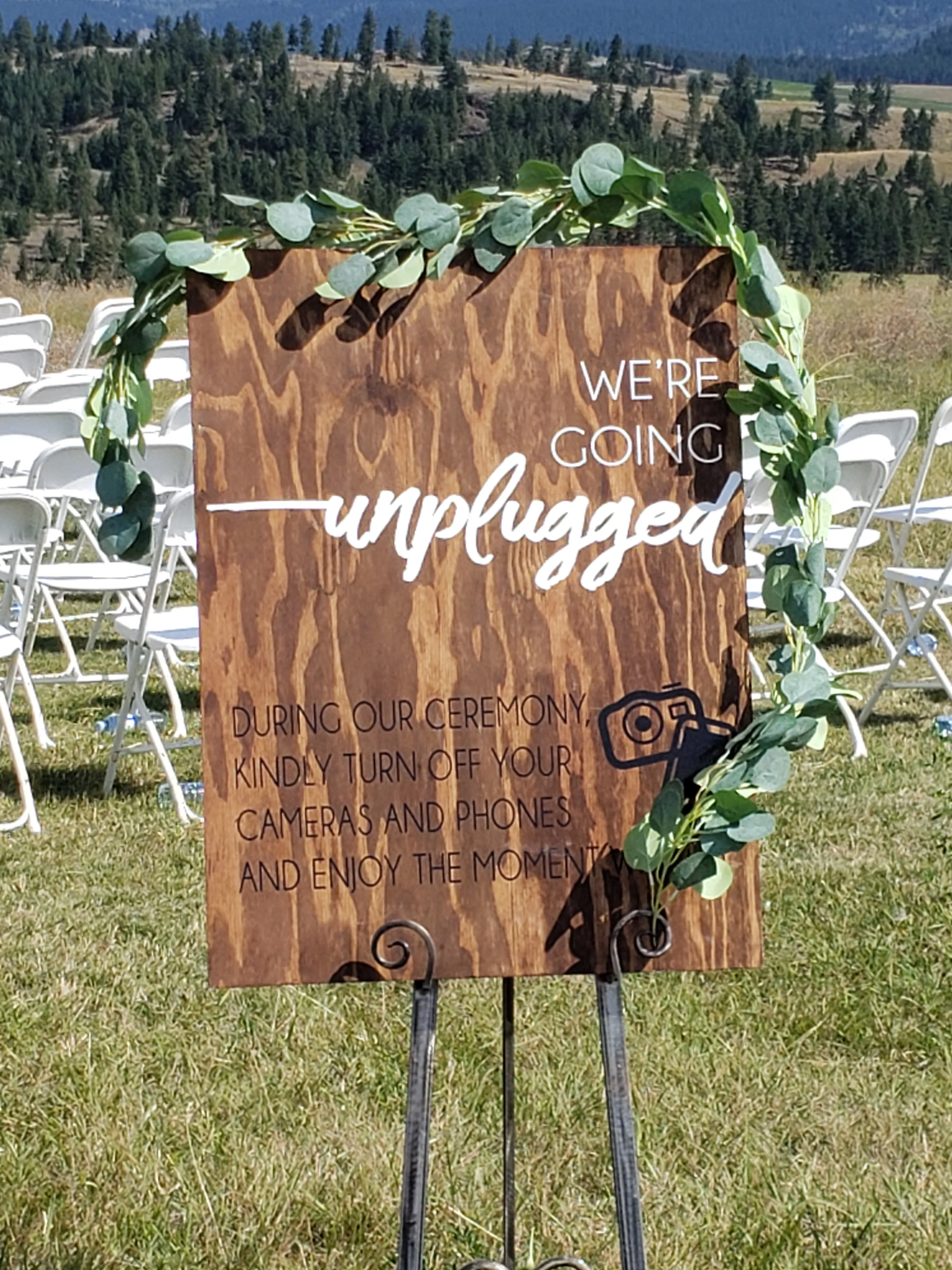 Uplugged Ceremony Sign