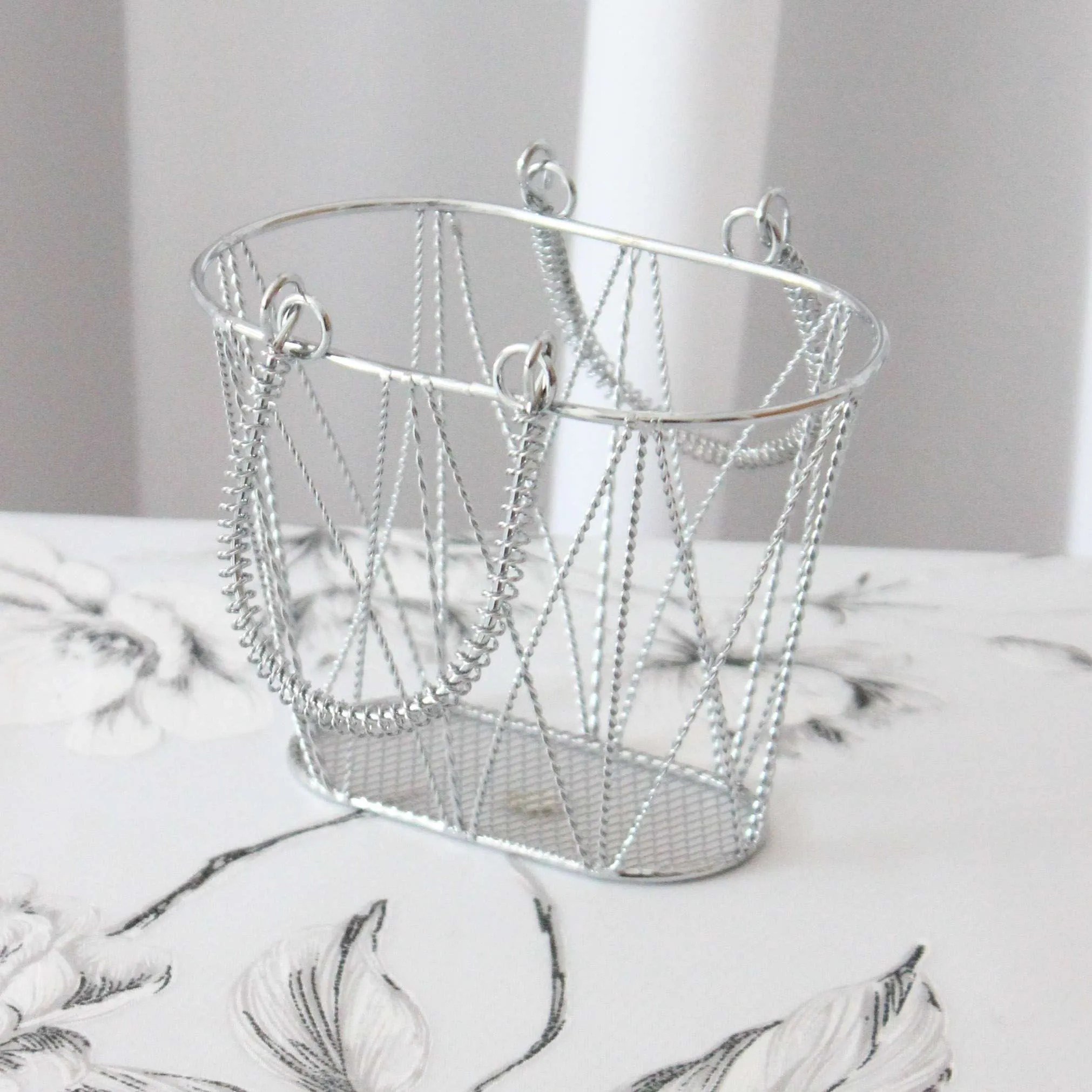 Basket - Silver Metal Small