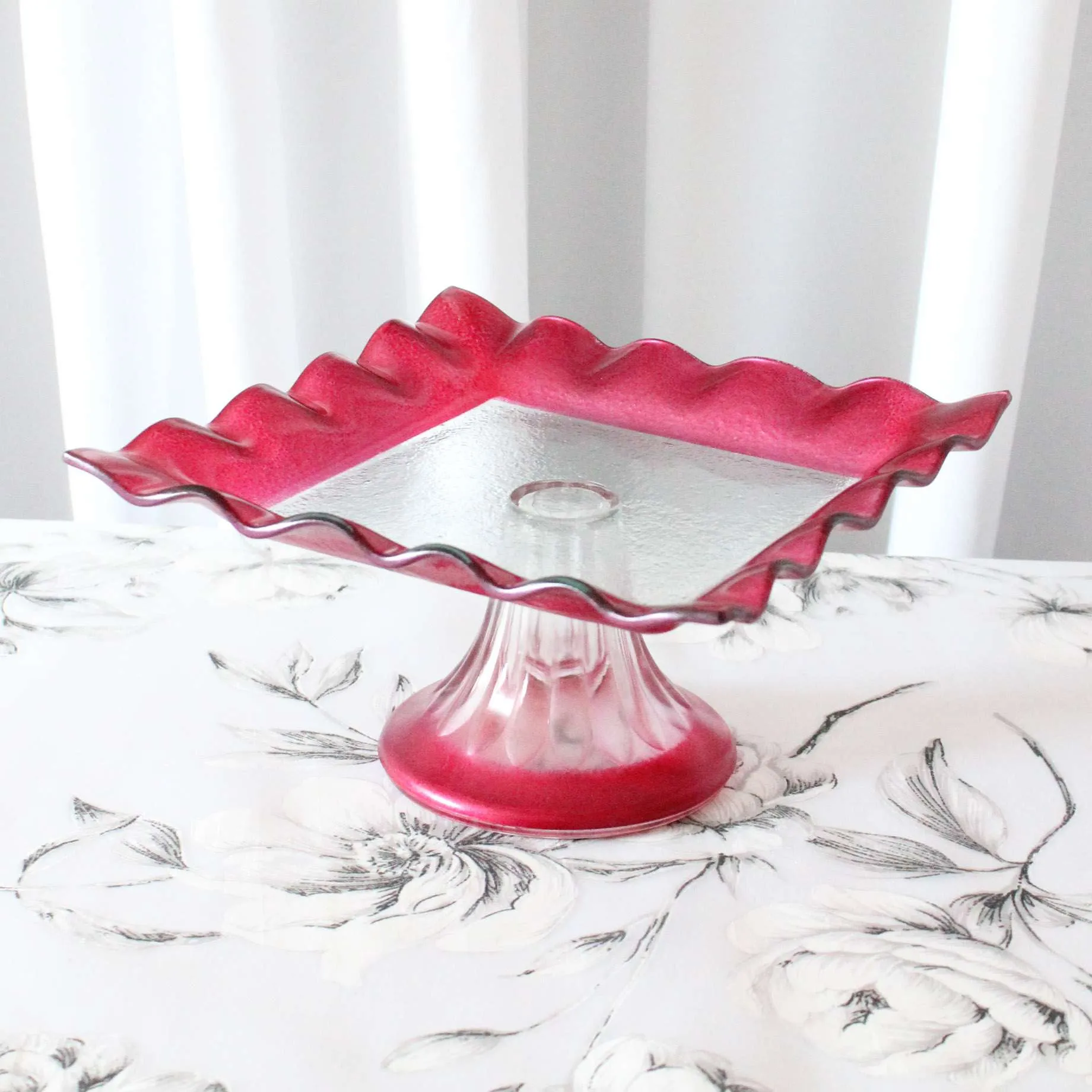 Pink Dessert/Cake Stand - Small