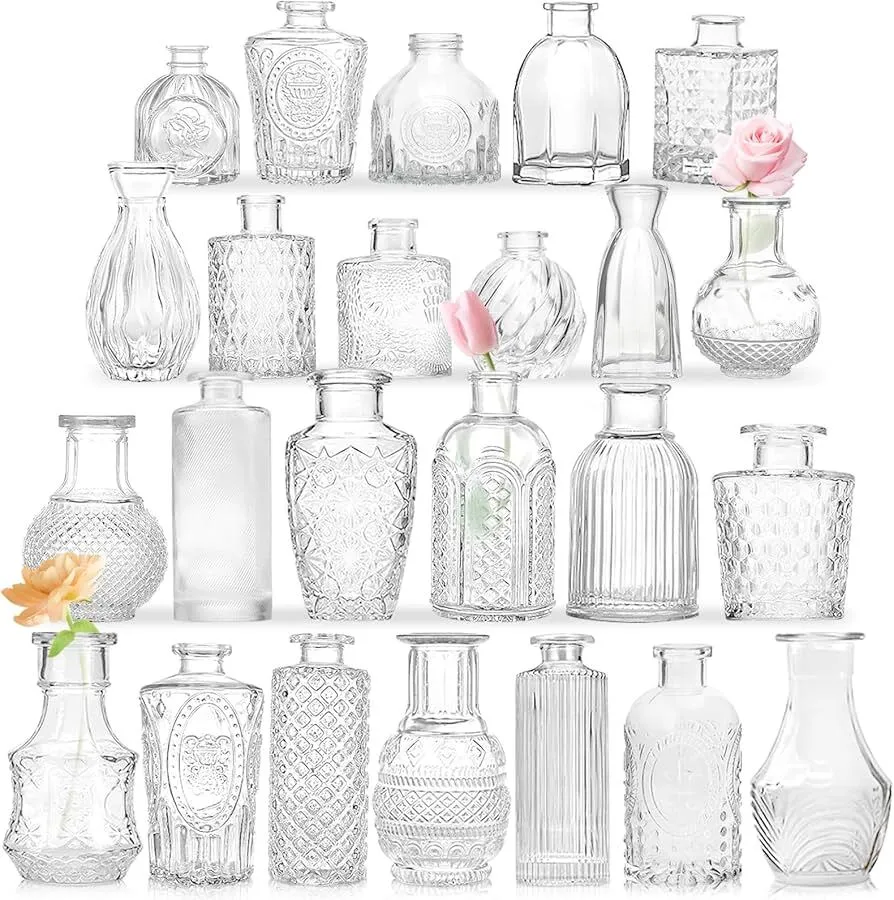 Clear Bud Vases - Various Sizes