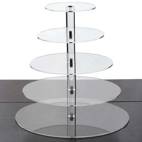 5 Tier Acrylic Round Stand