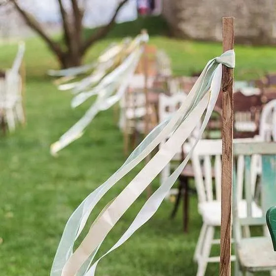 Ceremony Markers - Sticks with Ribbons