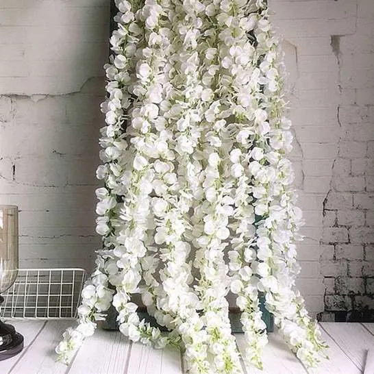 Wisteria Flower Vine - White