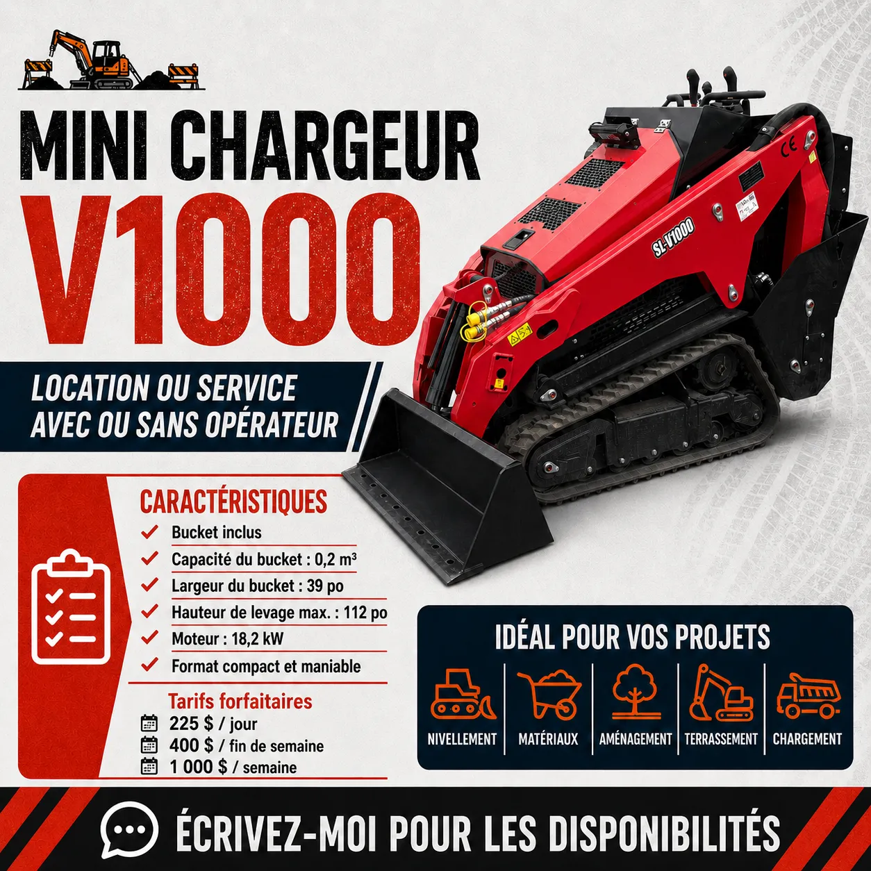 Mini chargeur V-1000