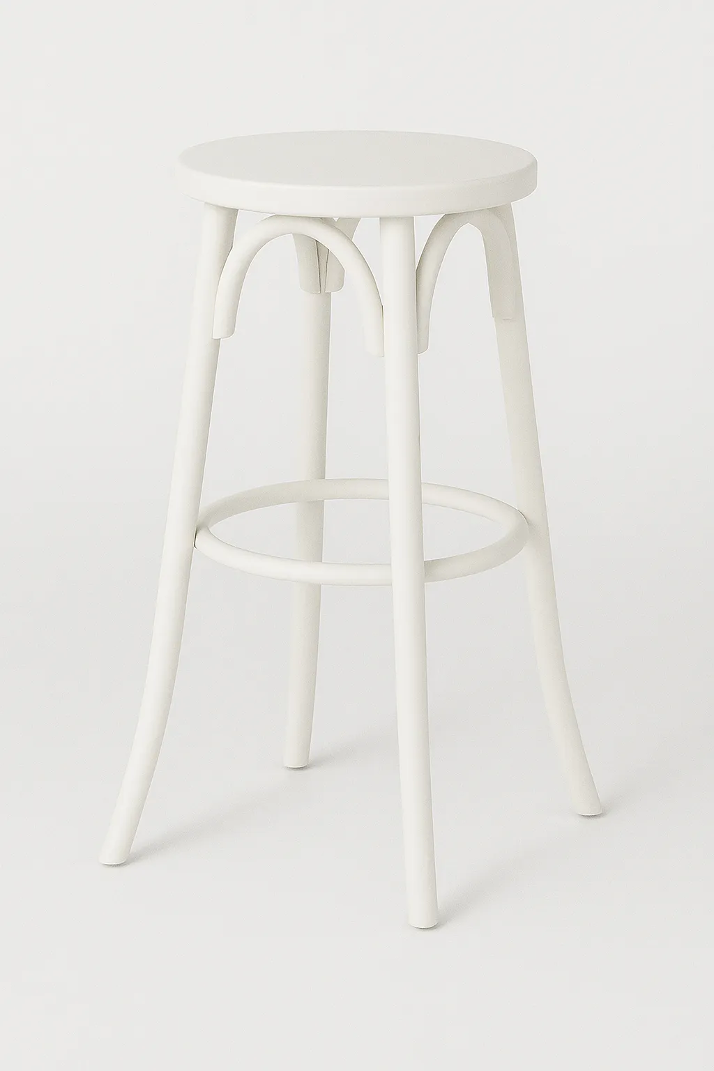 White Bentwood Bar Stool