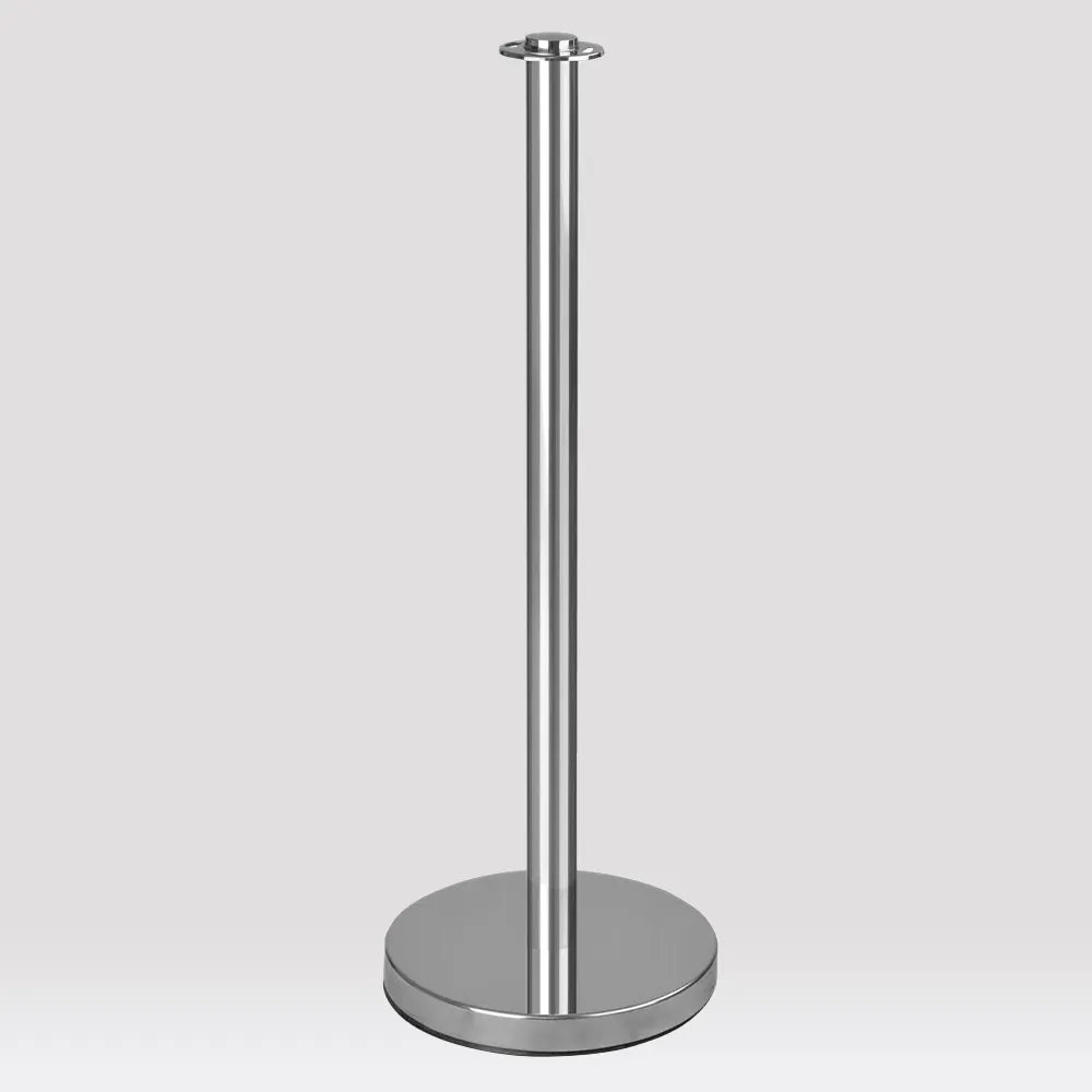 Stainless steel barrier stanchion bollard with ropes set