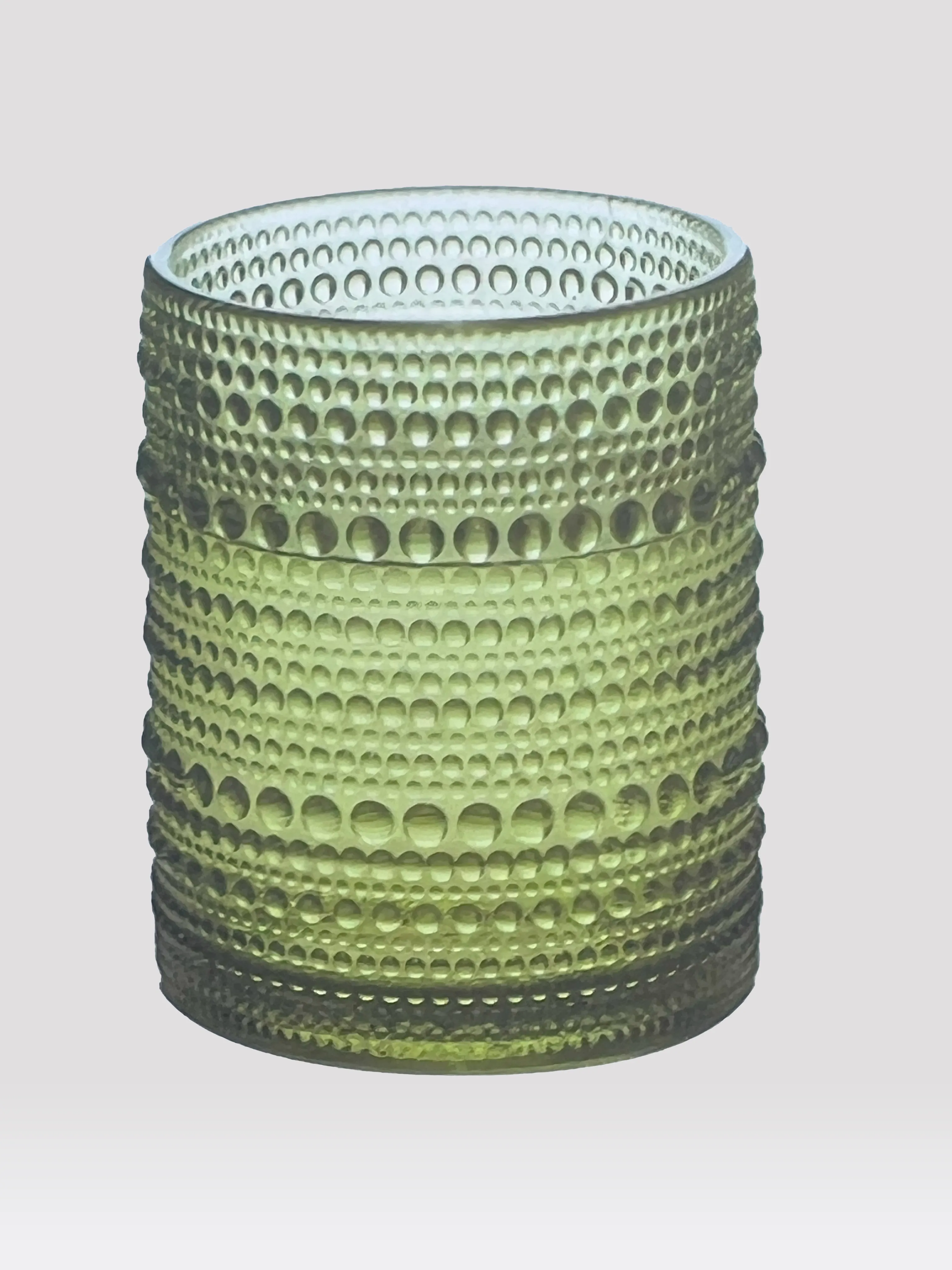 Tumbler glass heavy green