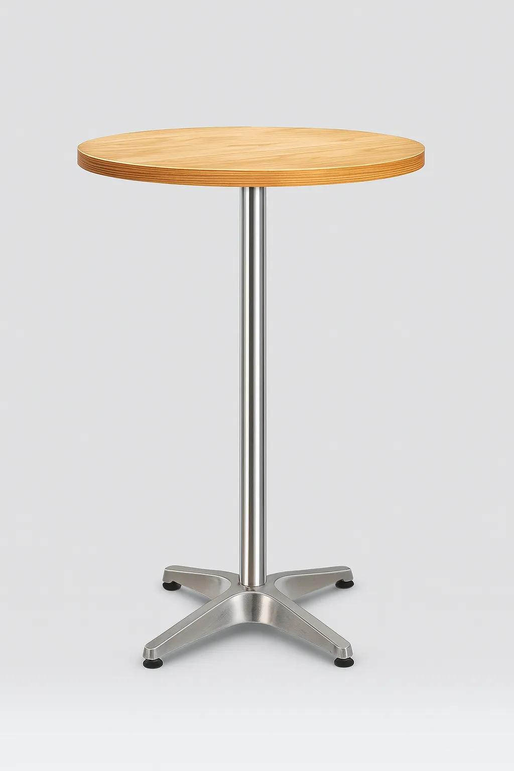Round Bar Table - Wooden Top