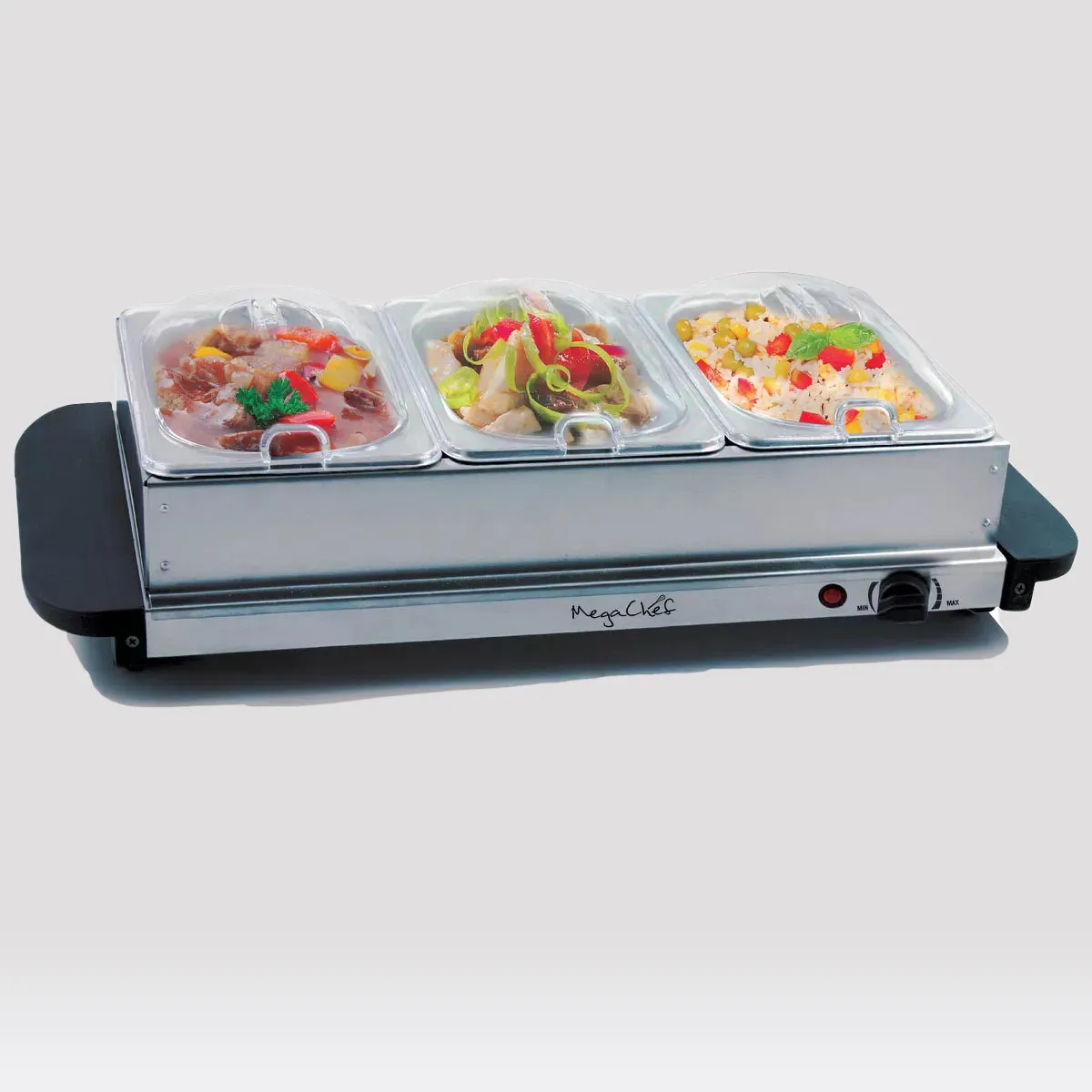 Food warmer bain marie buffet server 3 trays