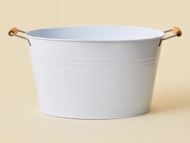 White drink cooling bucket
