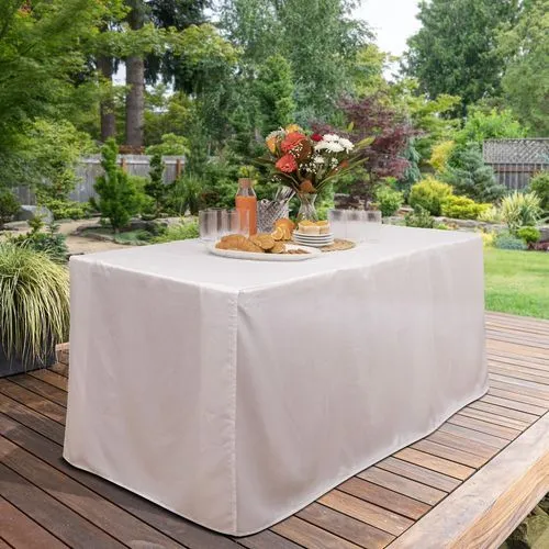 Trestle Table Tablecloth White 1830x760x740mm