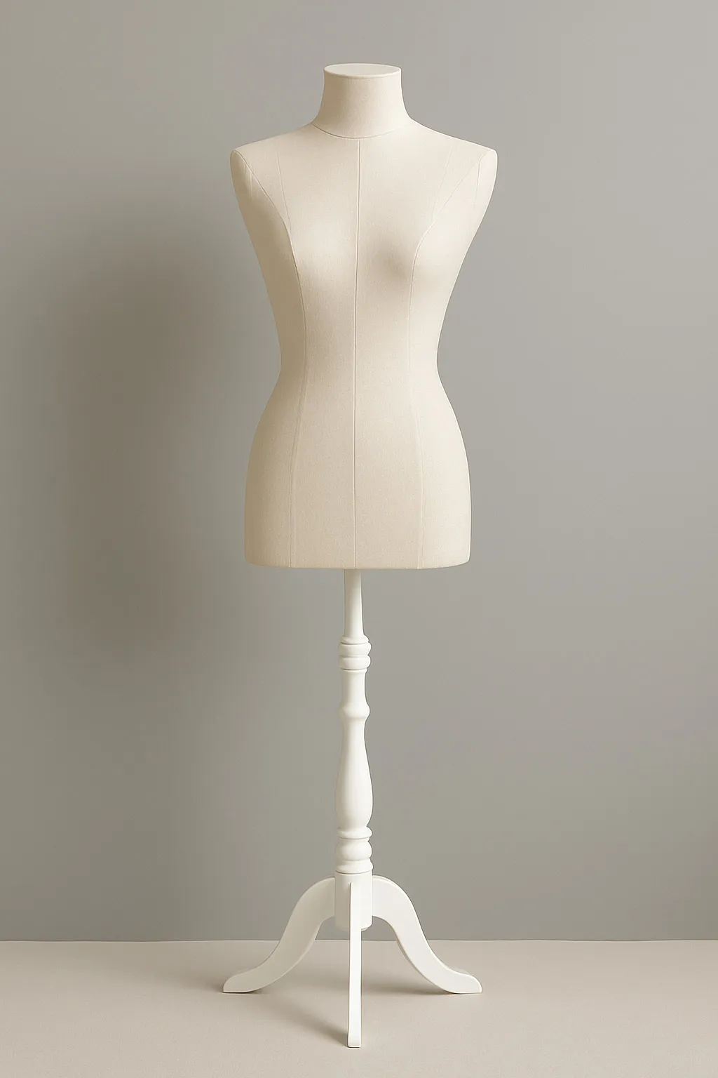 Female Mannequin with White Stand