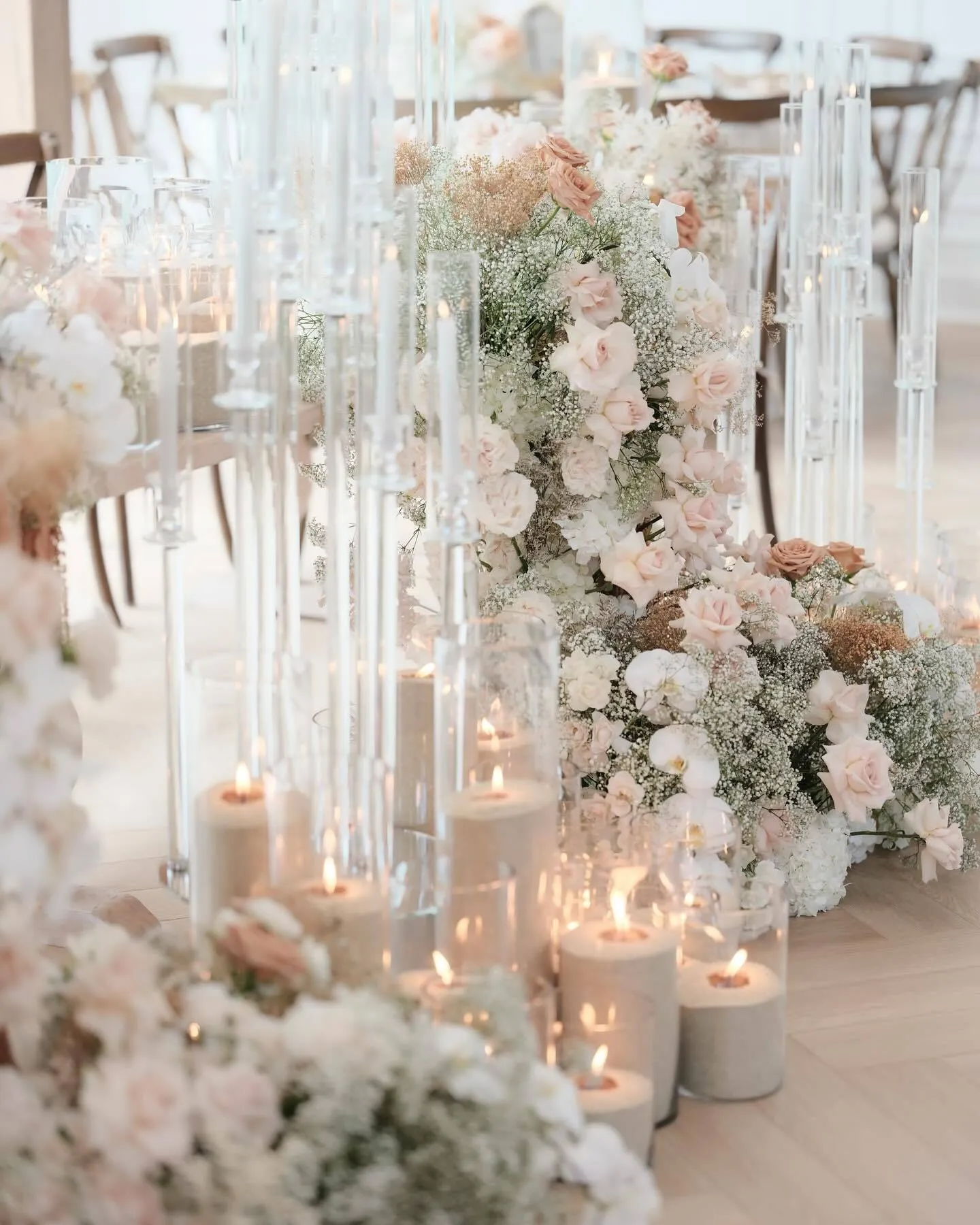 Floor hurricane cylinder vase candle sand powder Package 40 off candles