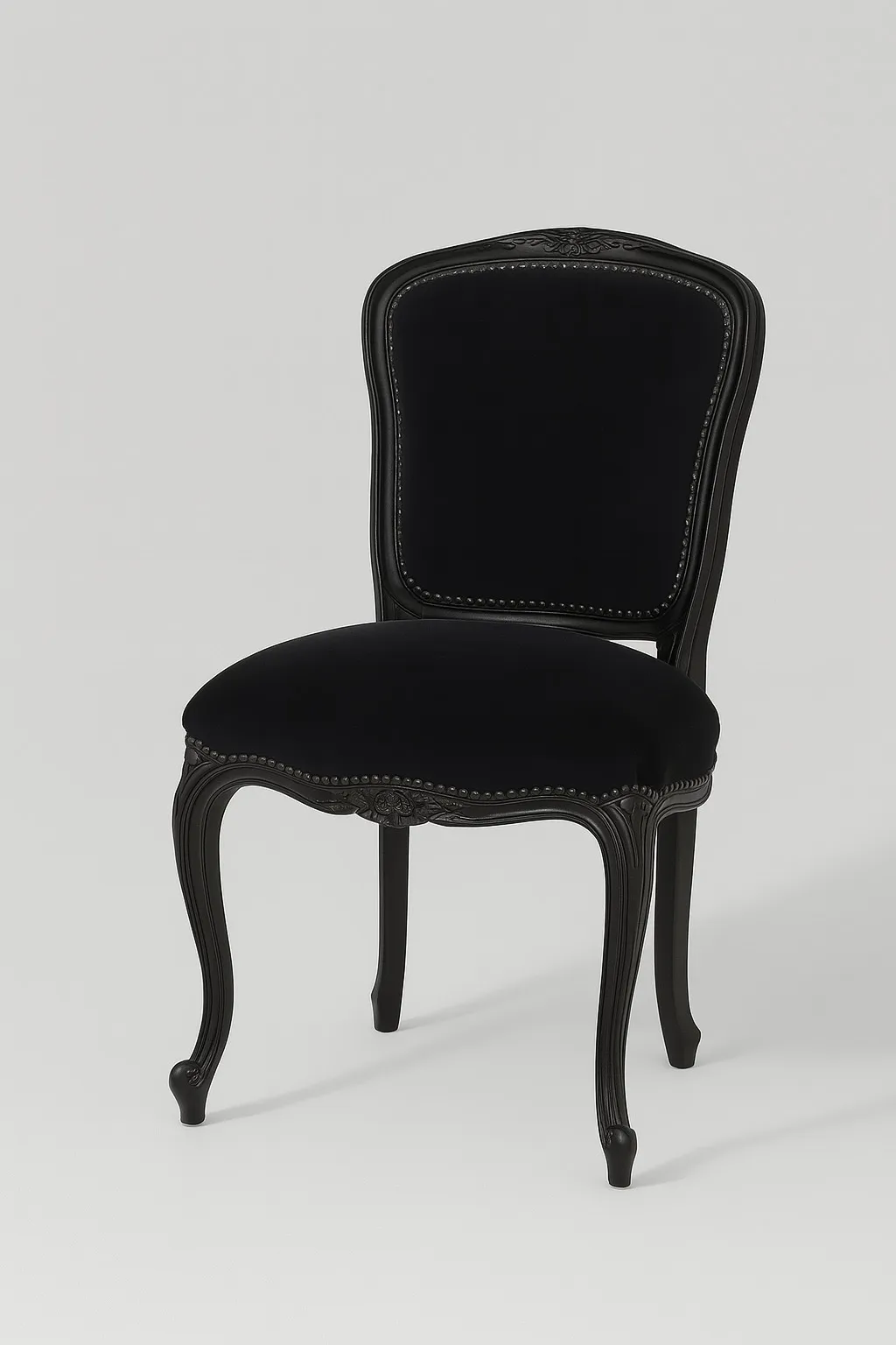 Black Velvet Chair