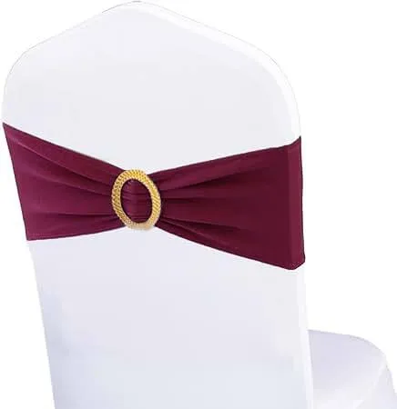 Burgundy chair band sash
