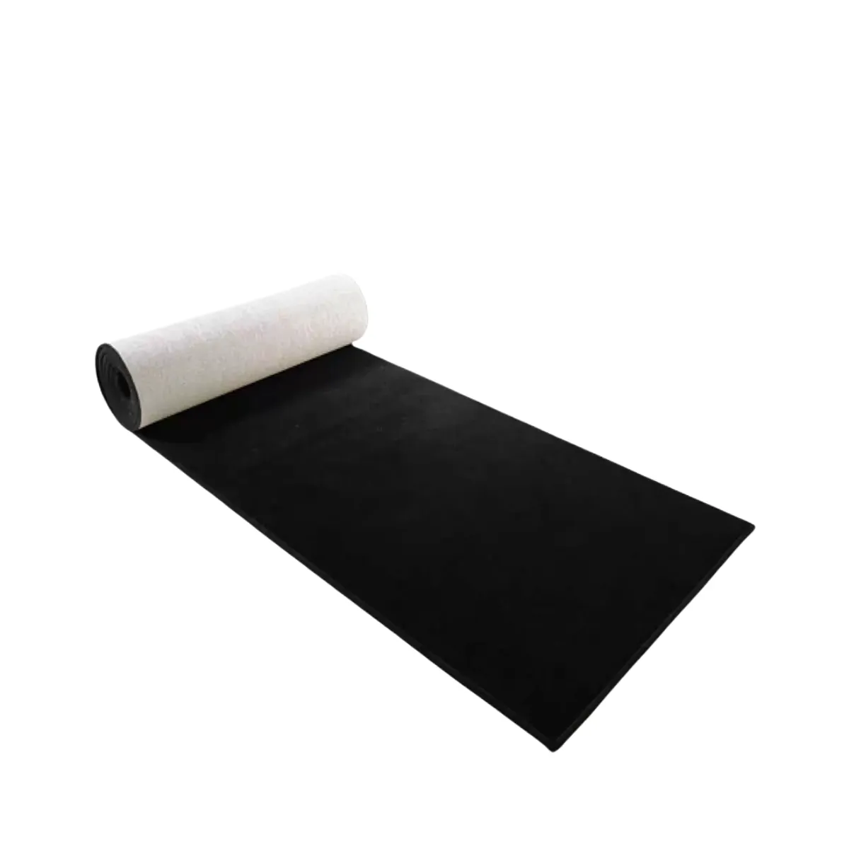 Black carper aisle  runner 1.2 by 8 meters for hire and rental