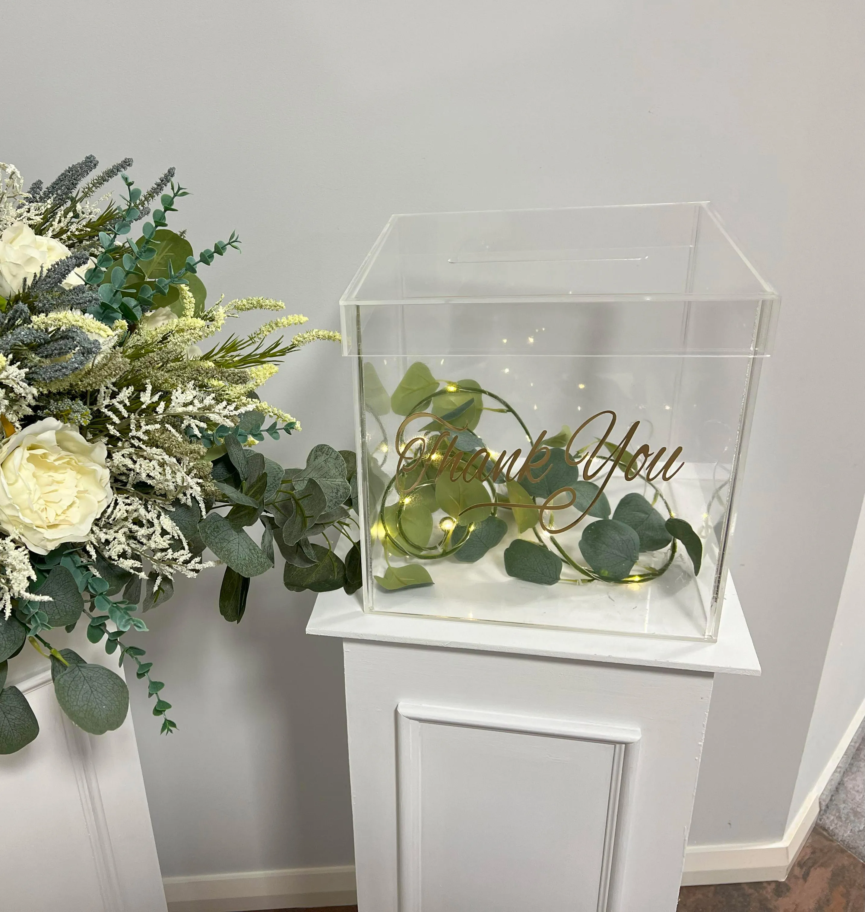 Wishing well acrylic clear transparent