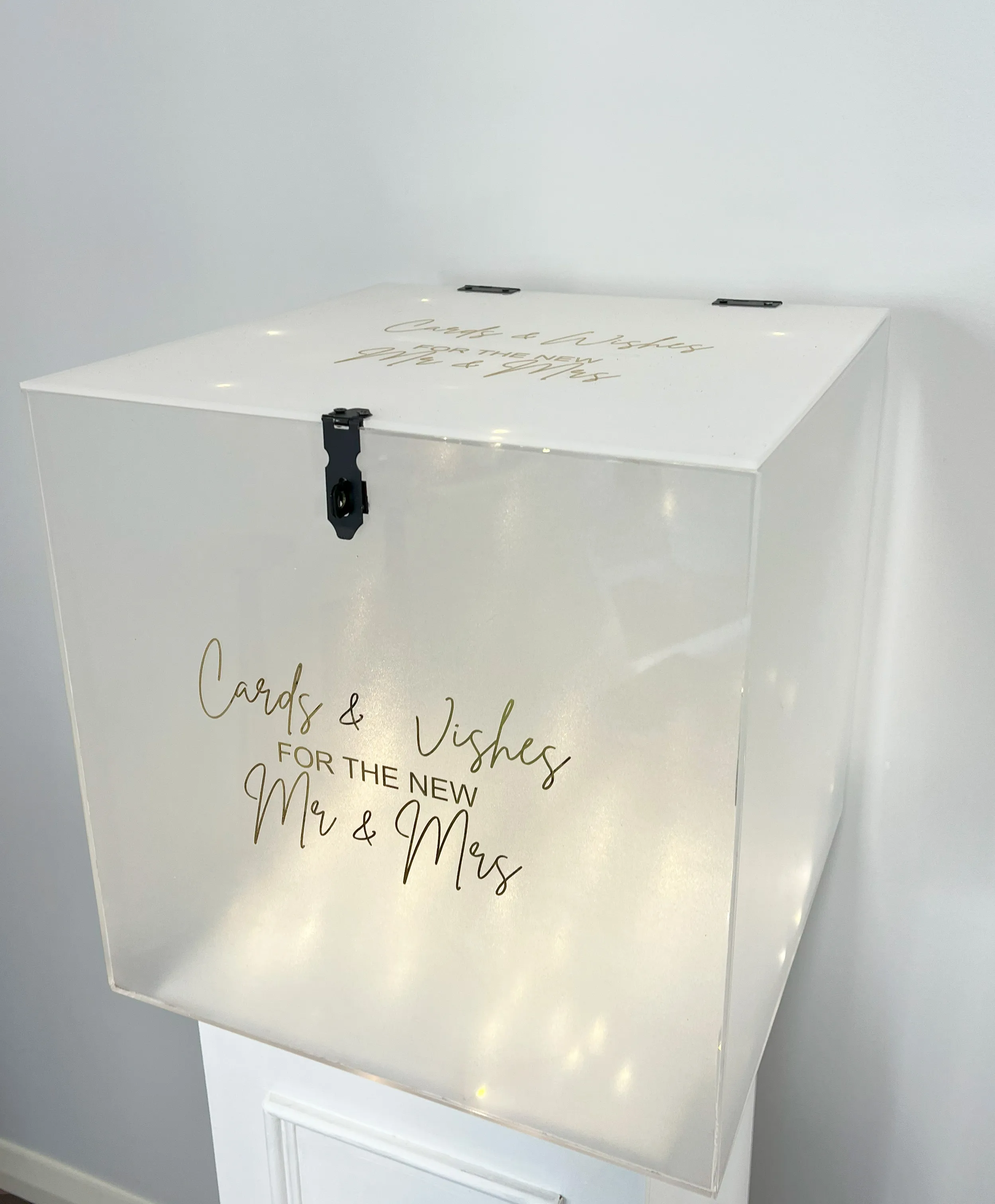 Wishing well acrylic frost glass 