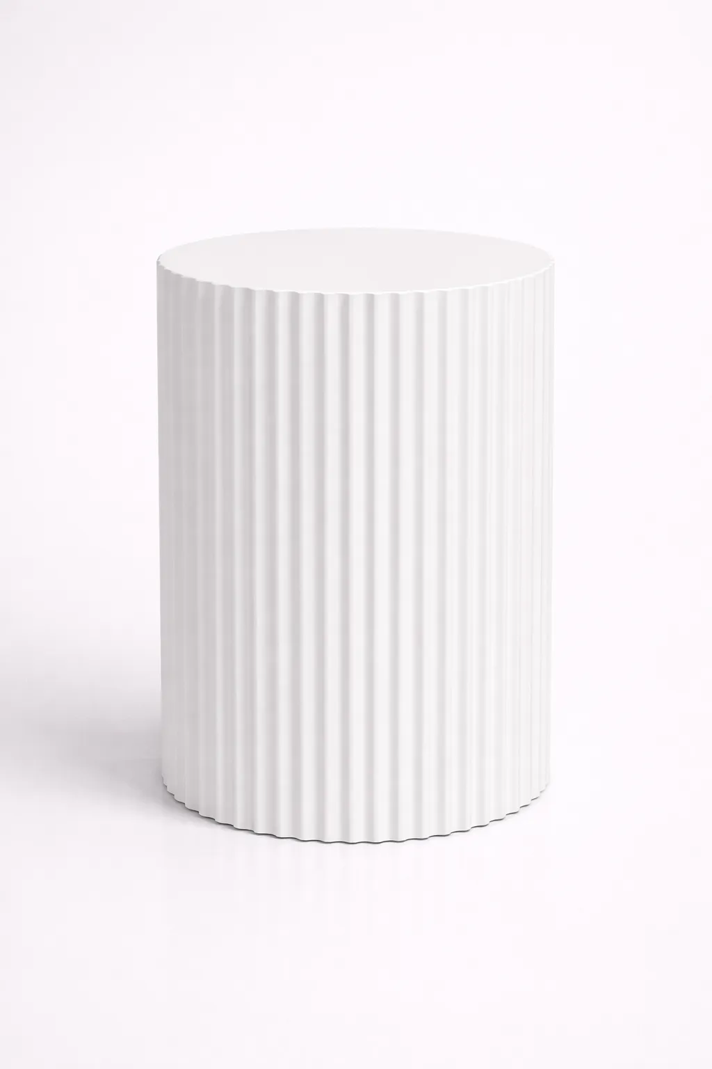 White Round Ripple Table