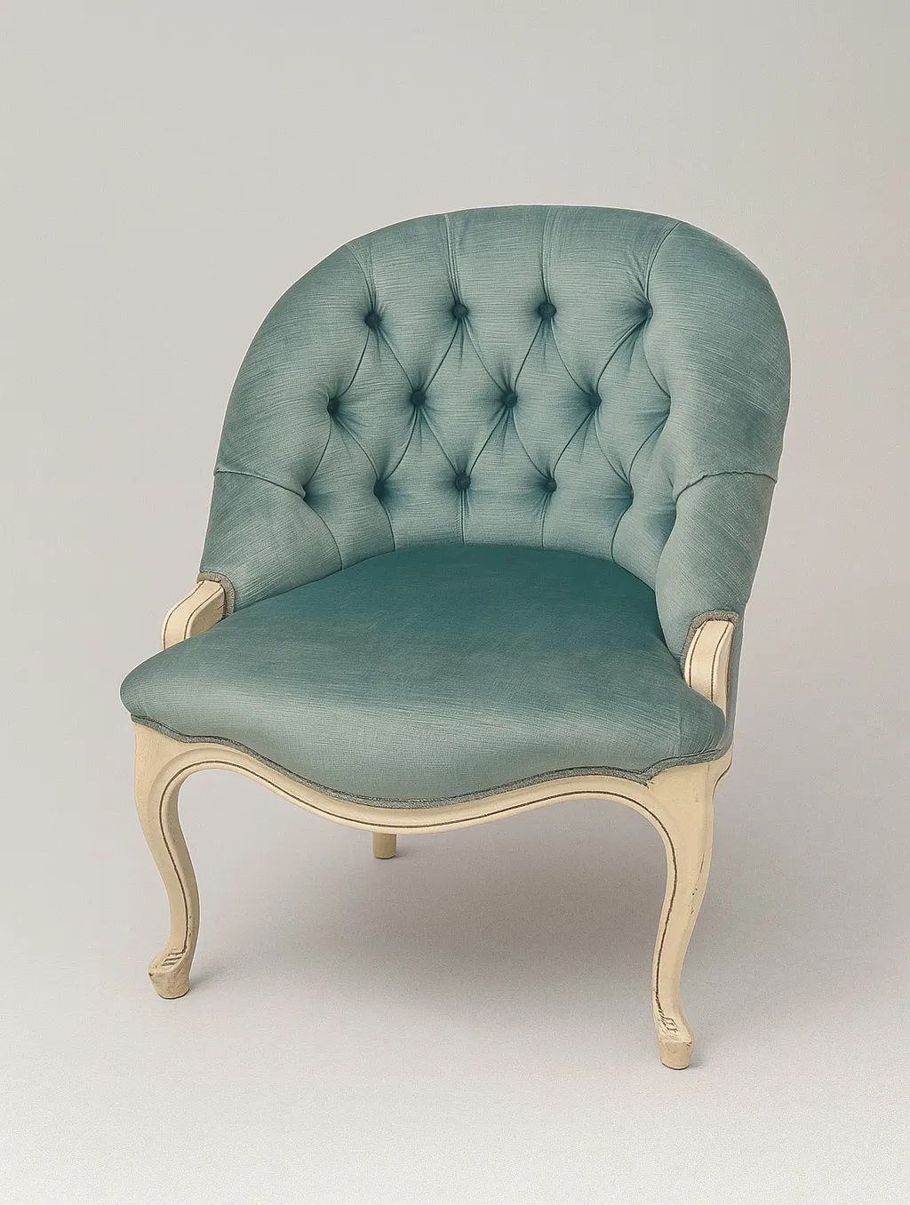 Blue Velvet Armchair