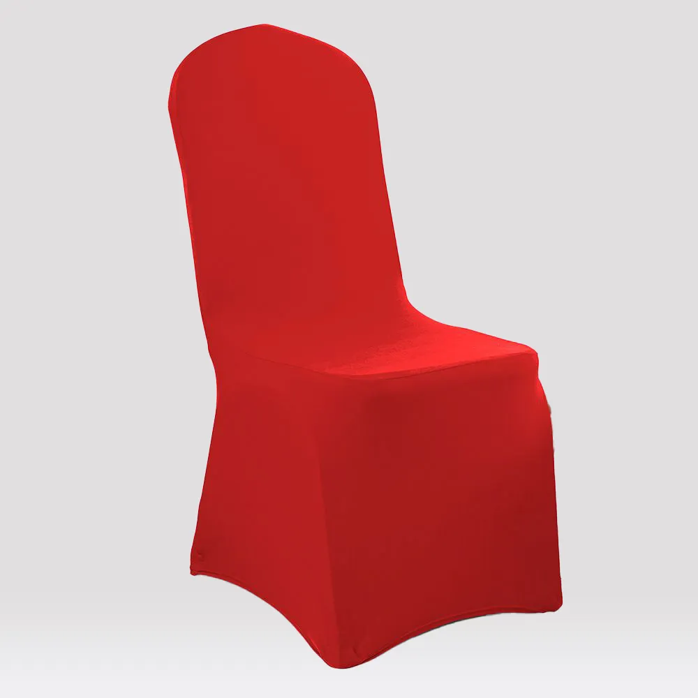 Red fitted chair cover for weddings, receptions, parties 