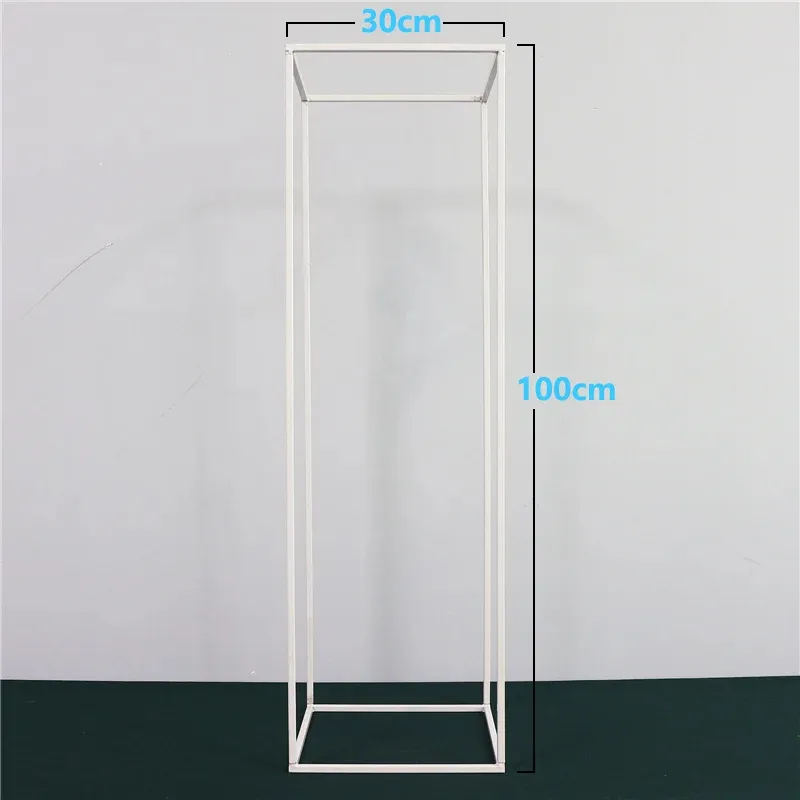 White metal flower/centerpiece stand plinth 100 cm