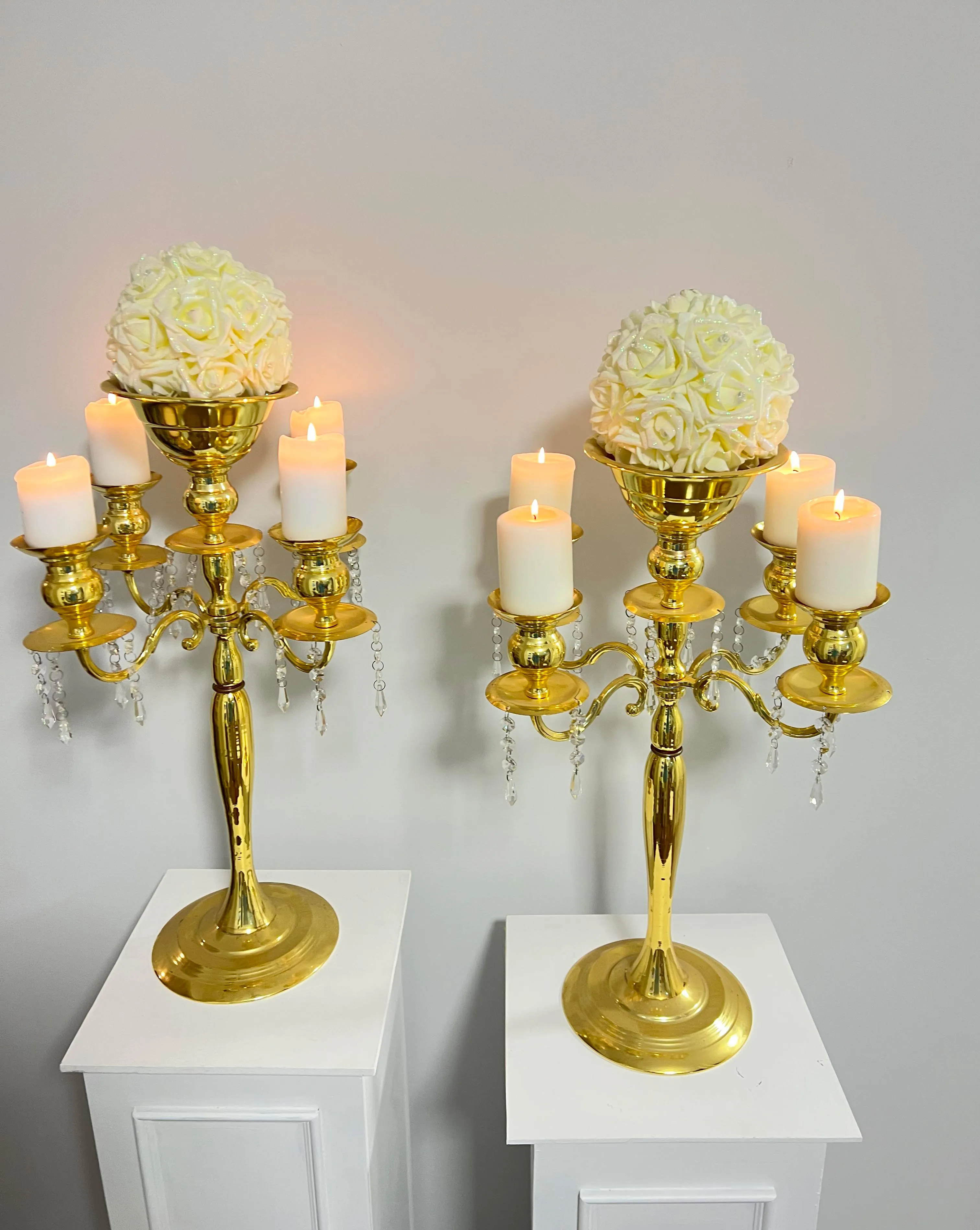 Large Gold candelabras 
