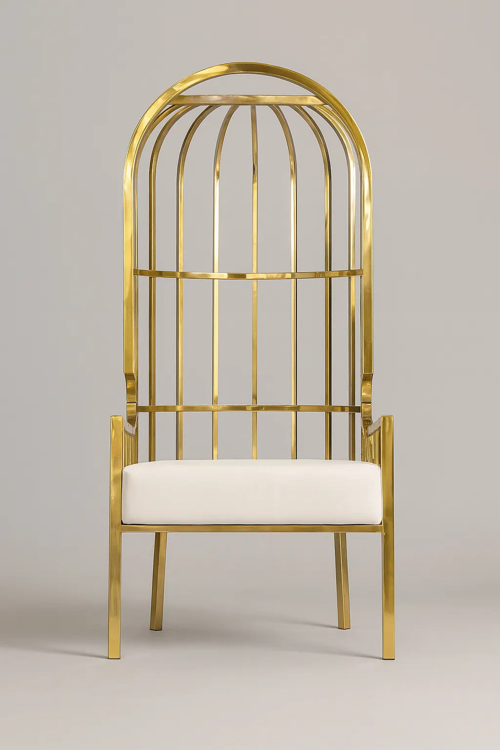 Luxury Gold Cage Chair